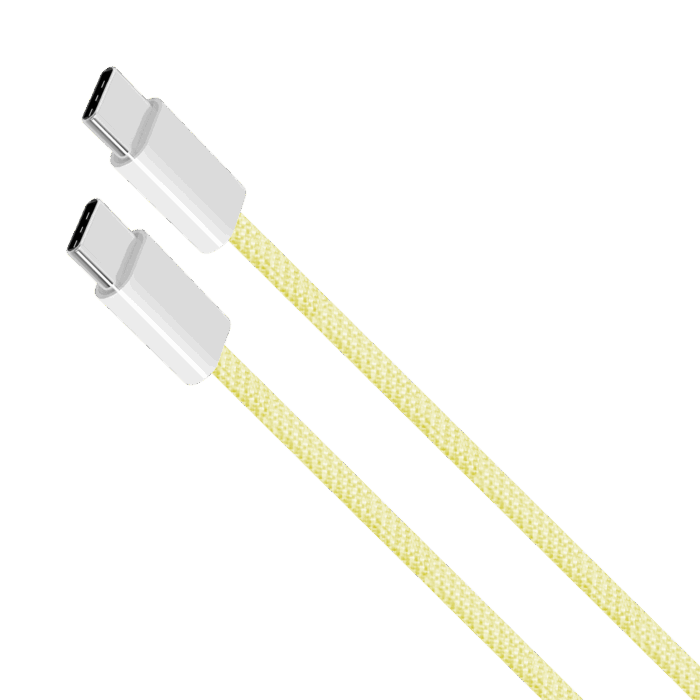 Кабель USB типу C - Krüger&matz KM1271-1Y USB типу C 60 Вт 1 м жовтий Basic - Зображення 3