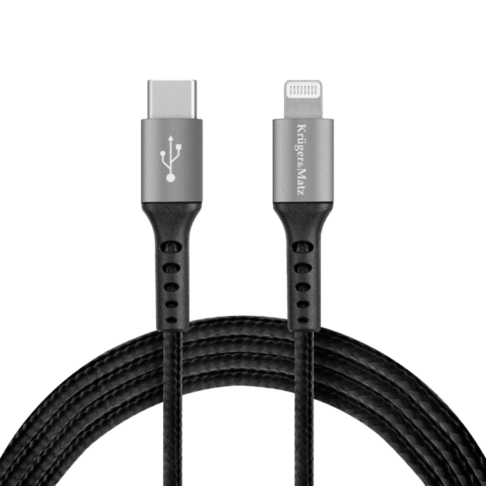 Кабель USB Type-C Krüger&matz KM1267 - Lightning C94 MFi 1 м - Зображення 2