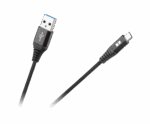 Кабель USB - USB micro Rebel RB-6000-200-B 200 см чорний