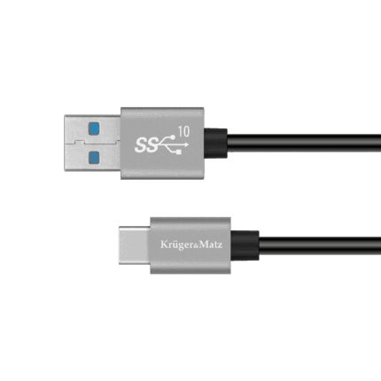 Кабель USB - Krüger&matz KM1263 USB типу C 10 Гбіт/с 1 м Basic