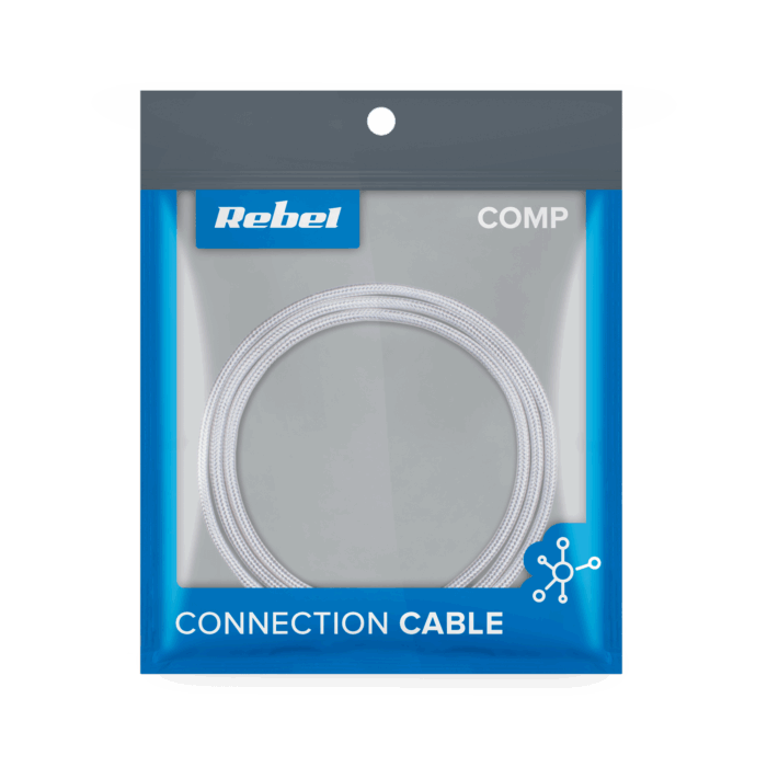 Кабель USB - USB Type-C Rebel RB-6001-100-W 100 см Білий - Зображення 2