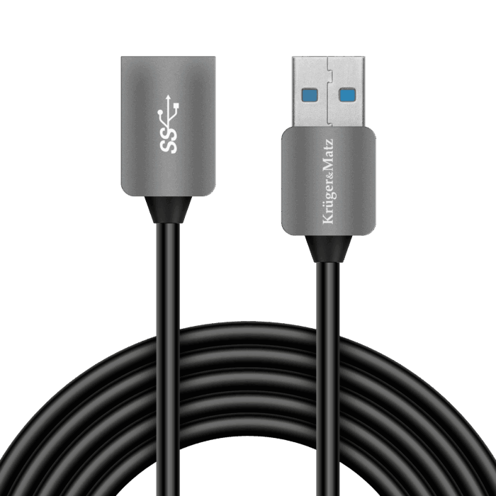 Кабель USB 3.0 штекер-розетка Krüger&matz KM0336 1 м - Зображення 2