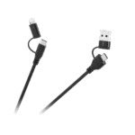 Кабель USB A/C штекер - Cabletech KPO3943 USB C/lightning штекер (2+2) 1 м