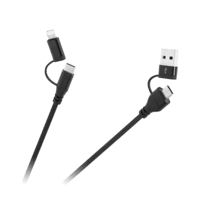 Кабель USB A/C штекер - Cabletech KPO3943 USB C/lightning штекер (2+2) 1 м