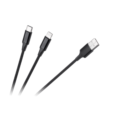 Кабель USB A - Cabletech KPO3944 USB C/Lightning (2 в 1) 1 м