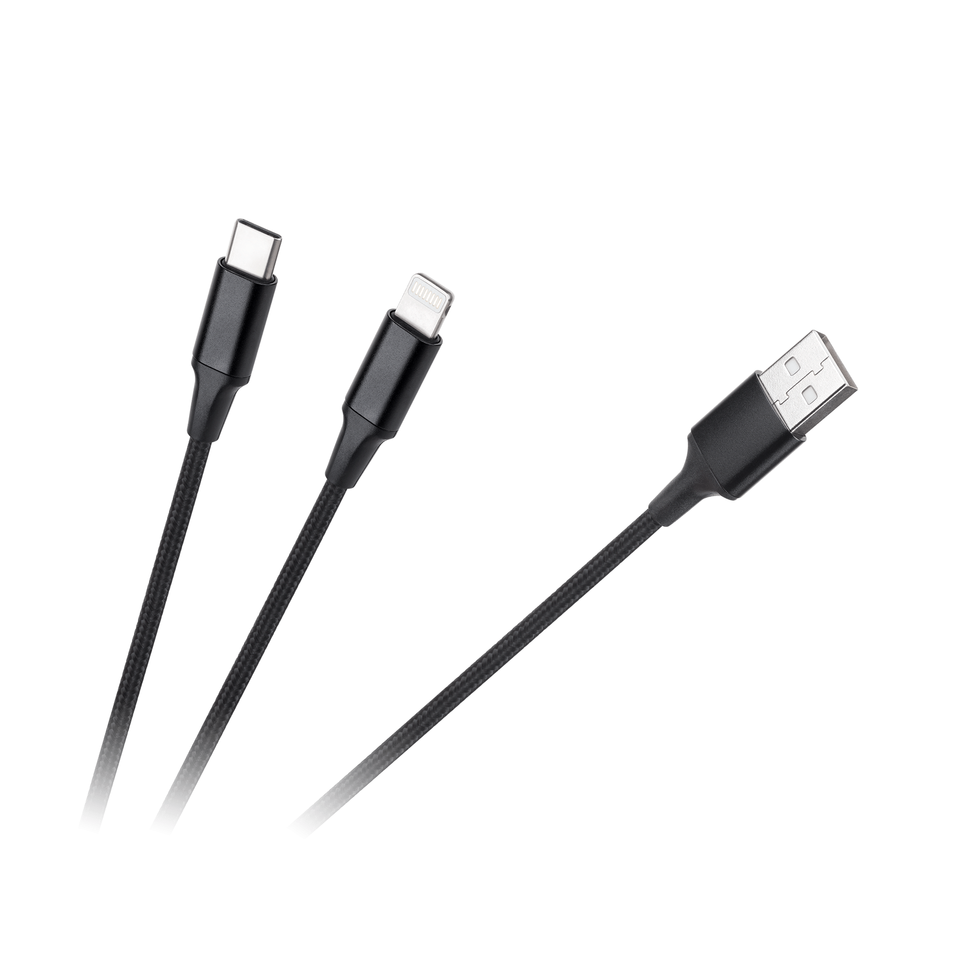 Кабель USB A - USB C/Lightning (2 в 1) 1 м Кабель USB A - Cabletech KPO3944 USB C/Lightning (2 в 1) 1 м