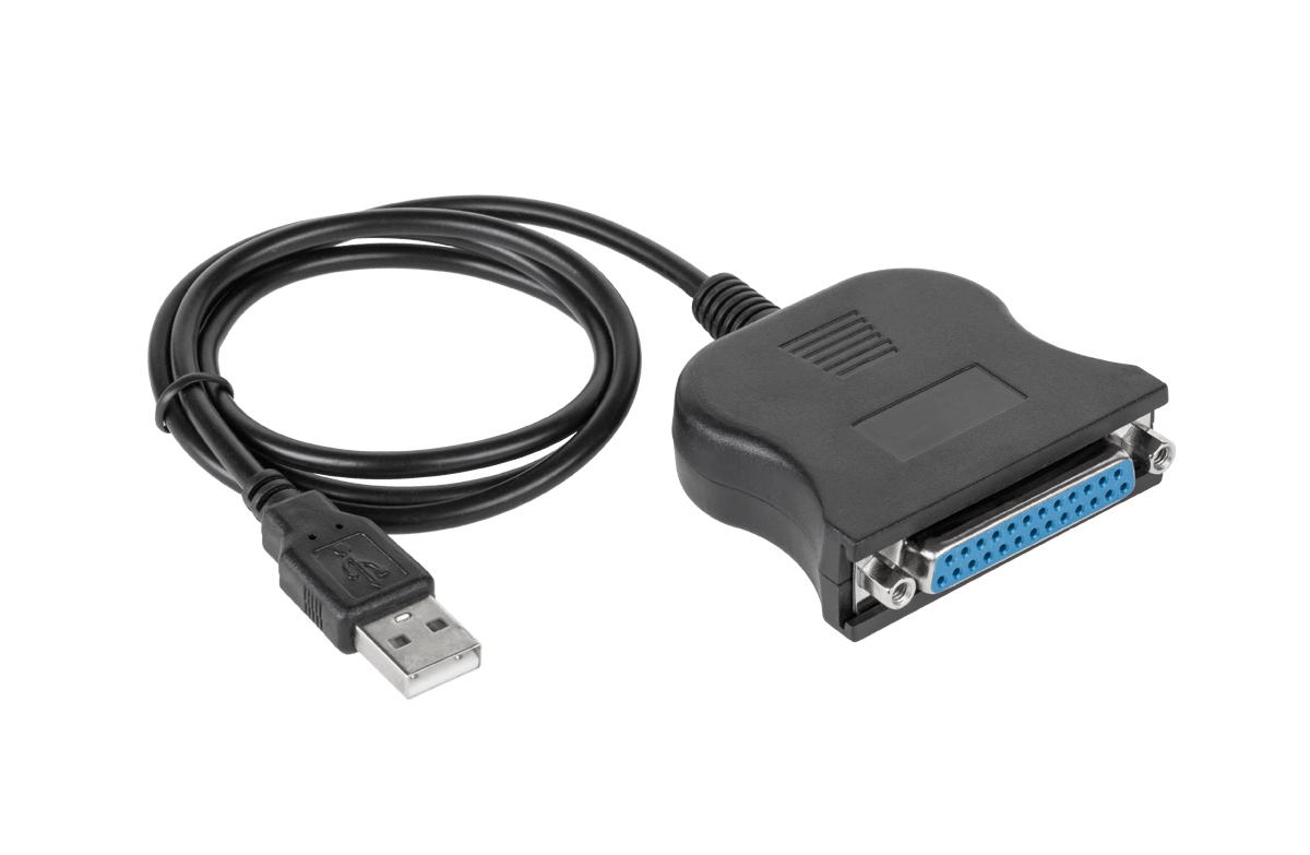 Кабель USB-штекер - LPT (мама) 0 Кабель USB-штекер KPO3427 - LPT (мама) 0