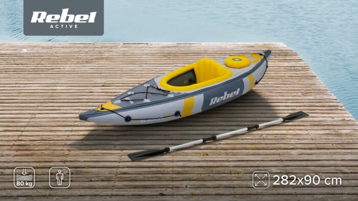 Надувний каяк Rebel RBA-4515 ACTIVE 282x90x43, комплект - Зображення 13