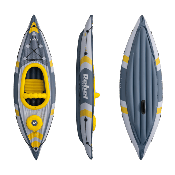 Надувний каяк Rebel RBA-4515 ACTIVE 282x90x43, комплект - Зображення 3
