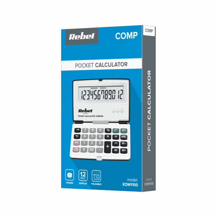 Кишеньковий калькулятор Rebel KOM1100 PC-50 - Зображення 6