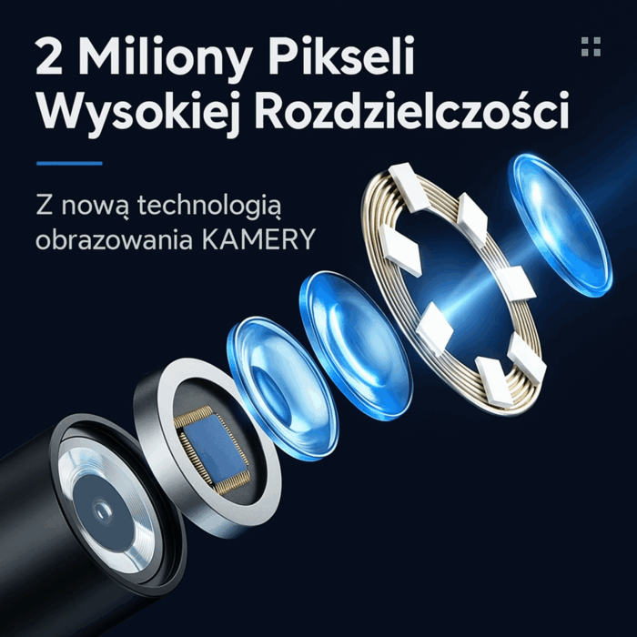 Ендоскопічна інспекційна камера з рухомою головкою E6257 Eurokomp - Зображення 2