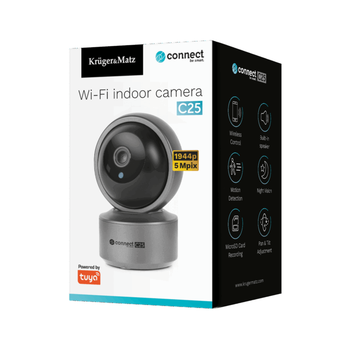 IP-камера Krüger&matz KM2216 Connect C25 2K Tuya для внутрішнього використання - Зображення 9