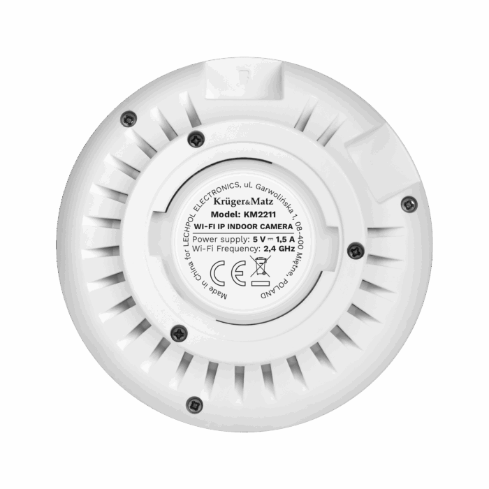 Внутрішня Wi-Fi Krüger&matz KM2211 камера Connect C70 Tuya FishEye - Зображення 4