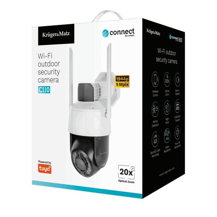 Вулична Wi-Fi Krüger&matz KM2215 камера Connect C110 Tuya - Зображення 8
