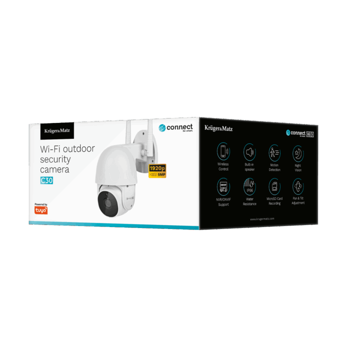 Вулична Wi-Fi Krüger&matz KM2207-2 камера Connect C30 Tuya - Зображення 8