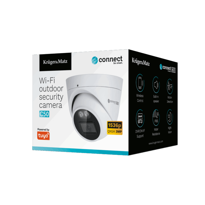 Вулична Wi-Fi Krüger&matz KM2209 камера Connect C50 Tuya - Зображення 7