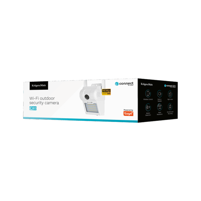 Вулична Wi-Fi Krüger&matz KM2212 камера Connect C80 Tuya - Зображення 8
