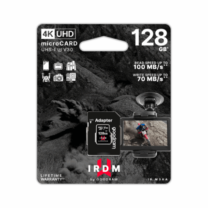 Карта пам'яті Goodram TGD-IRM3AA1280R12 microSD 128 ГБ UHS-I U3 з адаптером