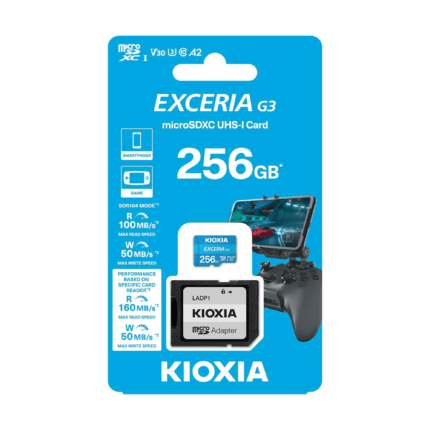 Карта пам'яті Kioxia KIO-LMEX3L256GG2 microSD 256 ГБ UHS-I U1 з адаптером
