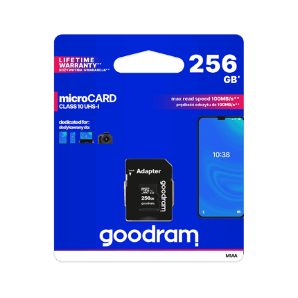 Карта пам'яті Goodram TGD-M1AA2560R12 microSD 256 ГБ UHS-I з адаптером