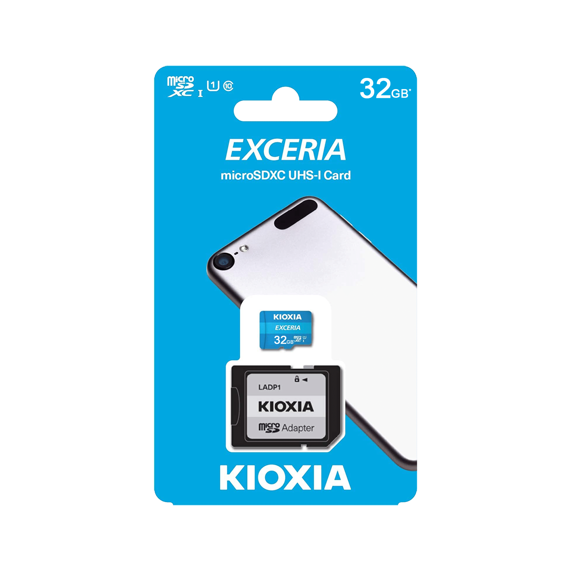 Карта пам'яті Kioxia microSD 32 ГБ UHS-I U1 з адаптером Карта пам'яті Kioxia KIO-LMEX1L032GG2 microSD 32 ГБ UHS-I U1 з адаптером