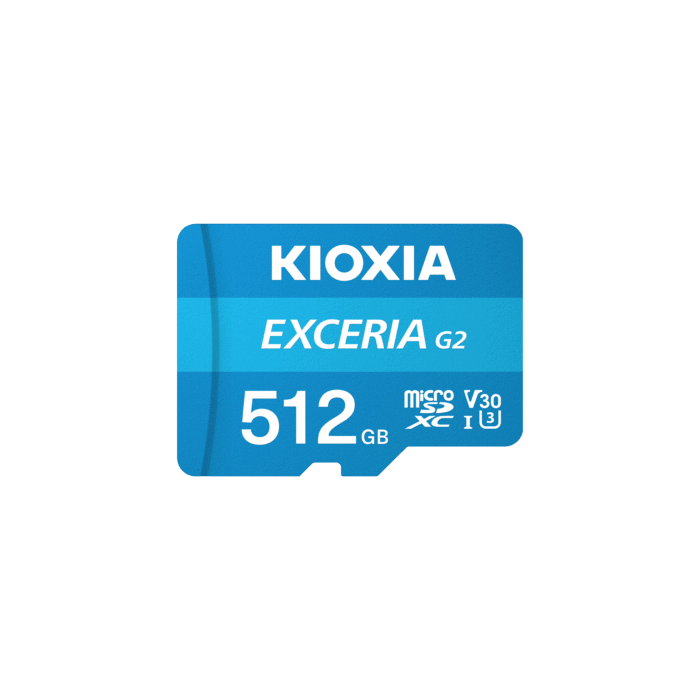 Карта пам'яті Kioxia KIO-LMEX2L512GG2 microSD 512 ГБ UHS-I U1 з адаптером - Зображення 2