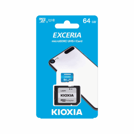 Карта пам'яті Kioxia KIO-LMEX1L064GG2 microSD 64 ГБ UHS-I U1 з адаптером