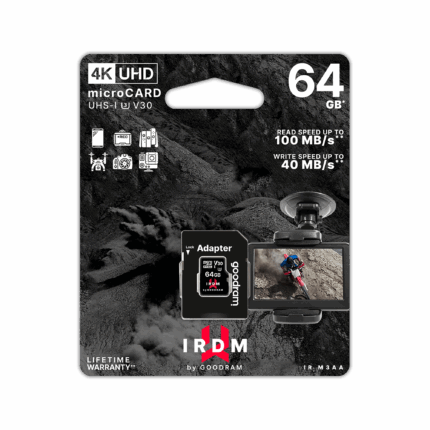 Карта пам'яті Goodram TGD-IRM3AA0640R12 microSD 64 ГБ UHS-I U3 з адаптером