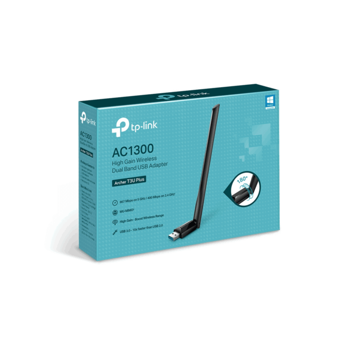 Мережевий адаптер Tp-link KOM1040 Archer T3U Plus AC1300 WiFi-5 - Зображення 2