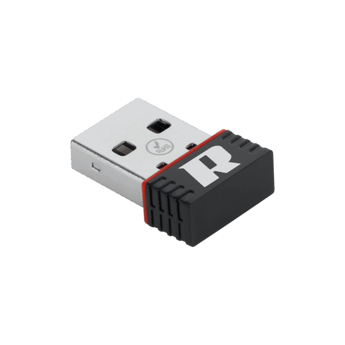 Мережева карта Wi-Fi Rebel KOM0639 802.11 b/g/n USB-адаптер - Зображення 2