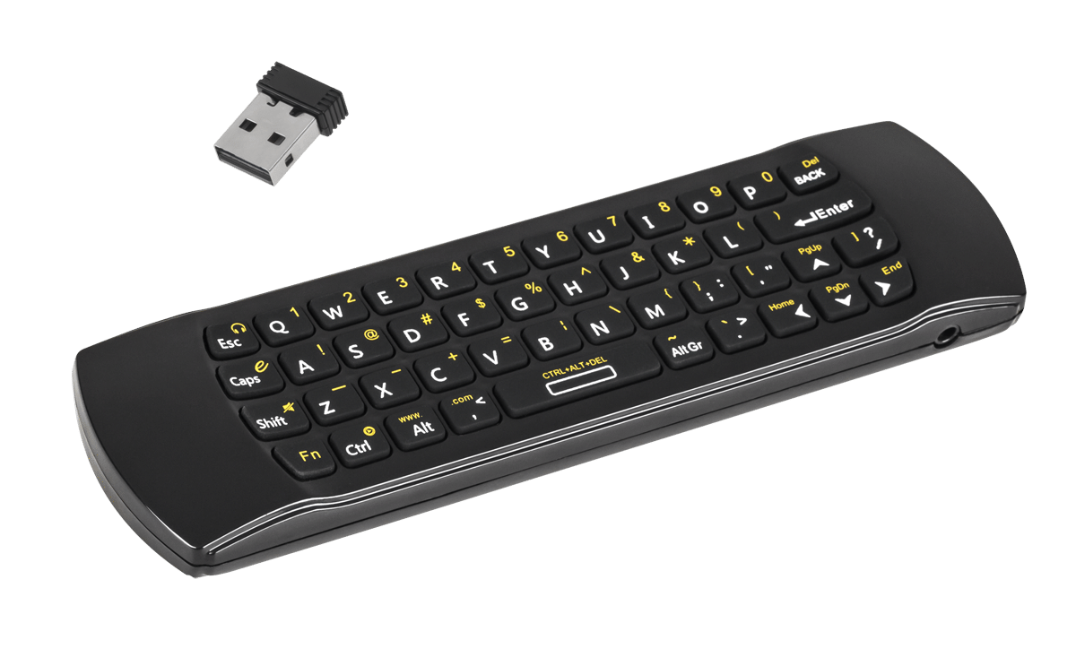 Бездротова клавіатура QUER з AIRMOUSE для Smart TV Бездротова клавіатура Quer KOM0834 з AIRMOUSE для Smart TV