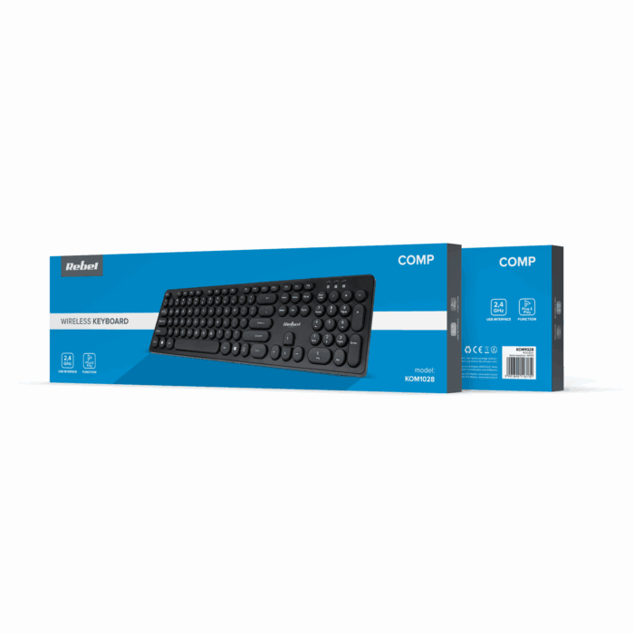 Бездротова клавіатура Rebel KOM1028 WK100 - Зображення 5
