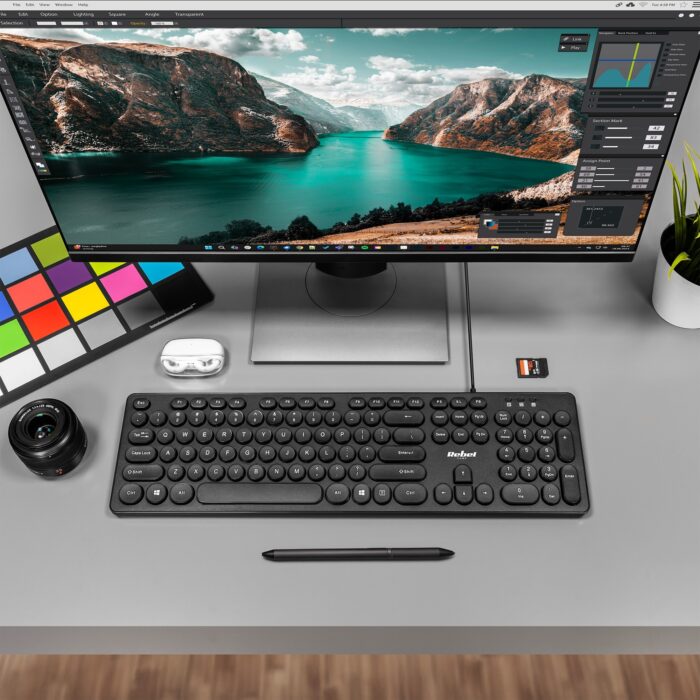 Дротова клавіатура WDK100 Rebel KOM1029 - Зображення 6