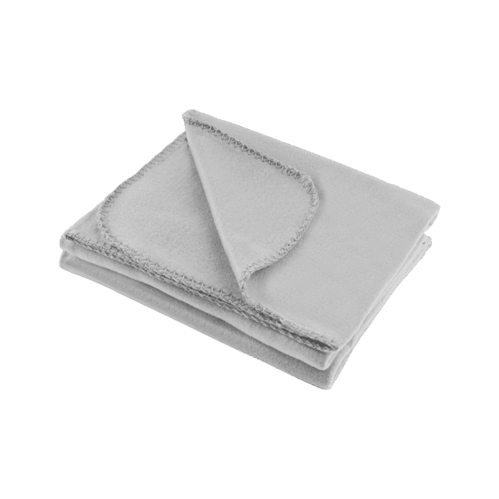 Флісова ковдра Teesa TSA8900-1 130x150 см - сіра - Зображення 2