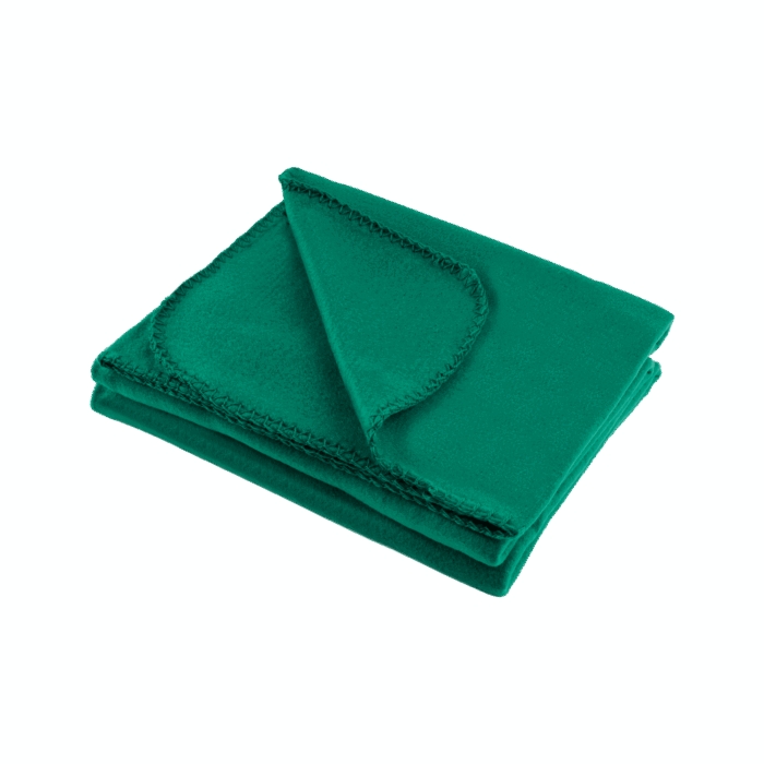 Флісова ковдра Teesa TSA8900-2 130x150 см - зелена - Зображення 2