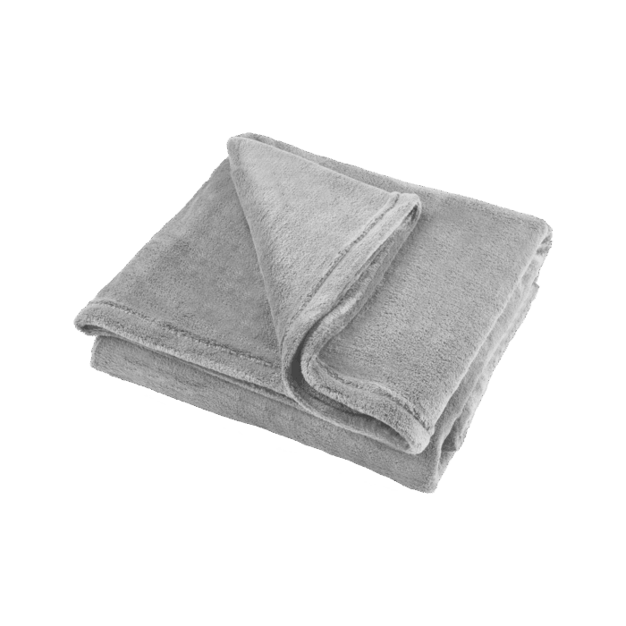 Флісова ковдра Teesa TSA8901-1 150x200 см - сіра - Зображення 2