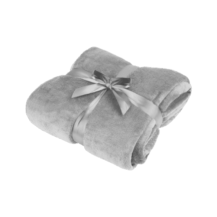 Флісова ковдра Teesa TSA8902-1 200х220 см - сіра