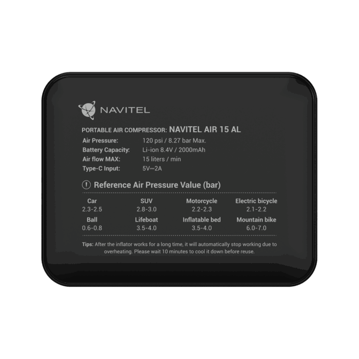 Повітряний компресор Navitel NAV005 AIR15AL - Зображення 4