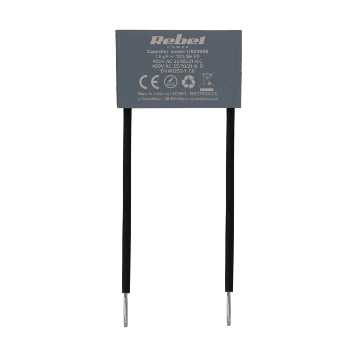 Конденсатор MKSP-8 Rebel URZ3958 1.5uF 450V для двигунів - Зображення 2