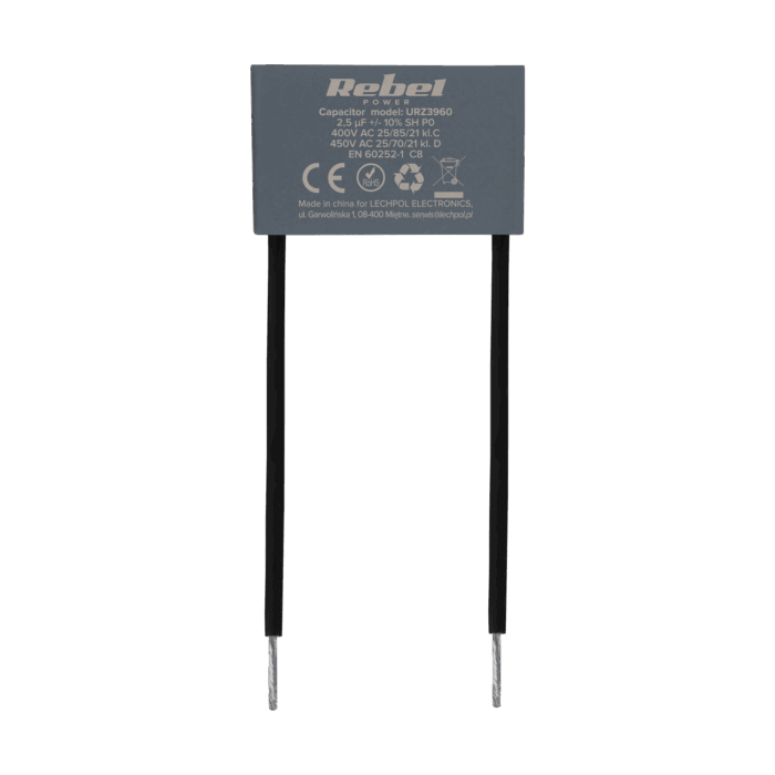 Конденсатор MKSP-8 Rebel URZ3960 2.5uF 450V для двигунів - Зображення 2