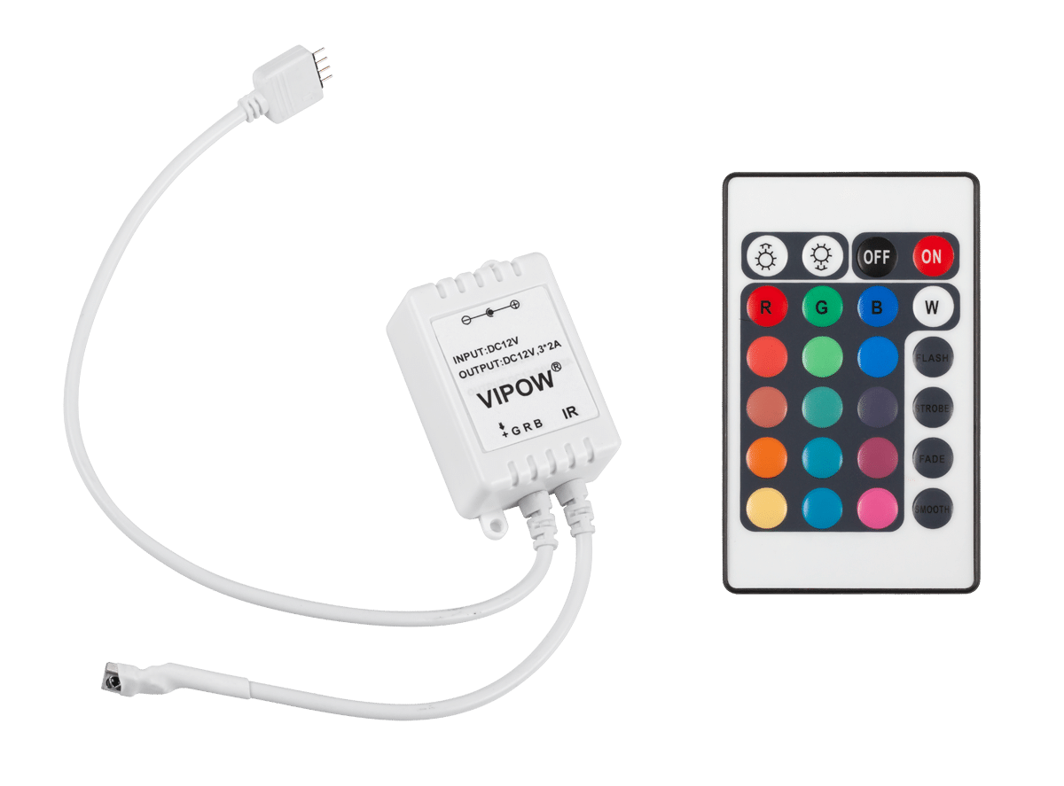 Контролер кольору для ланцюжка RGB-діодів Контролер кольору для ланцюжка RGB-діодів URZ0033
