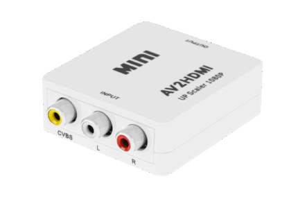 Конвертер сигналу AV роз'єм - Cabletech KOM0983 CHINCH CVBS + AUDIO - HDMI роз'єм