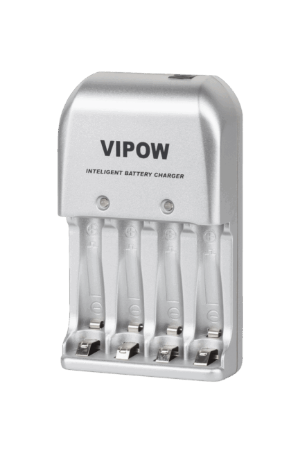 Зарядний пристрій Vipow BAT1142 3-в-1 PFC001 для акумуляторів 4xAA та 4xAAA