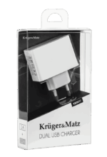 Зарядний пристрій Kruger&Matz 2100mA KM0017-A з двома USB-портами - Зображення 3