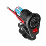Зарядний пристрій для мотоцикла 2xUSB Peiying PY-CHR0008 3100 мА