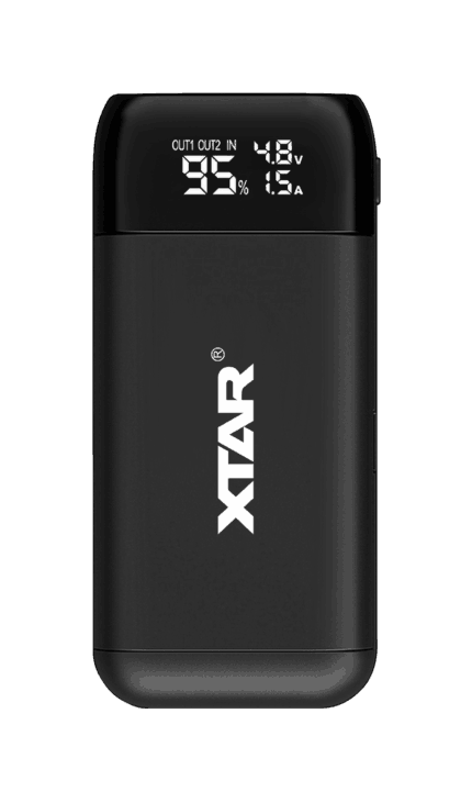 Зарядний пристрій / портативний зарядний пристрій XTAR PB2SL BAT1147 V2 для акумуляторів 18650