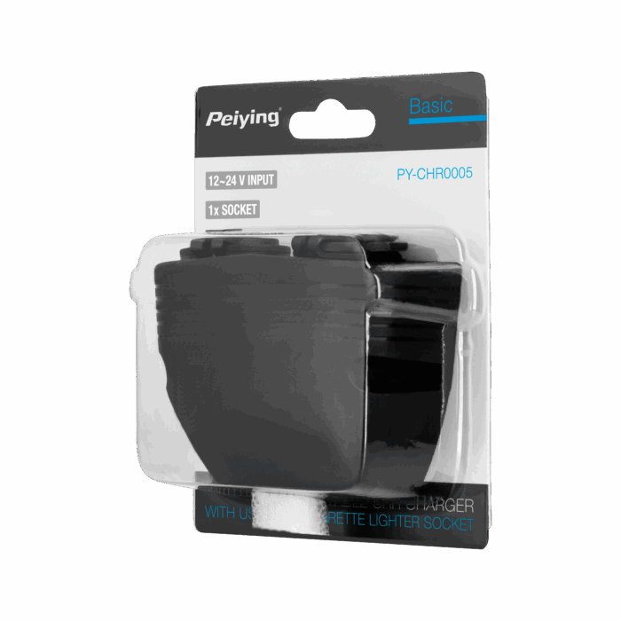 Автомобільний зарядний пристрій 2xUSB Peiying PY-CHR0005 3100 mA + роз'єм для прикурювача - Зображення 3