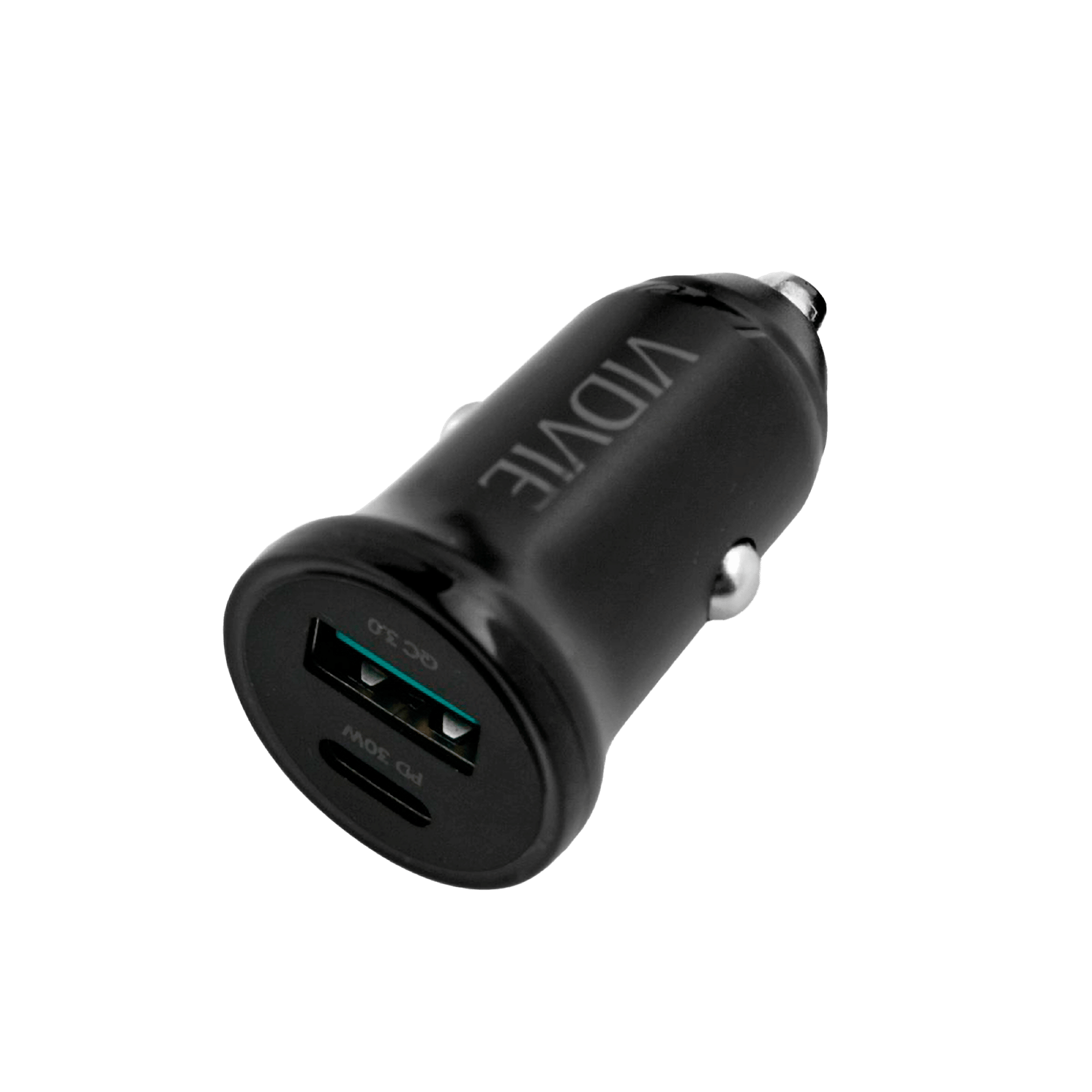 Автомобільний зарядний пристрій 30 Вт USB + USB Type-C з технологіями PowerDelivery та QuickCharge Автомобільний зарядний пристрій 30 Вт USB + USB Type-C GSM1061 з технологіями PowerDelivery та QuickCharge