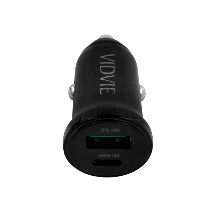 Автомобільний зарядний пристрій 30 Вт USB + USB Type-C GSM1061 з технологіями PowerDelivery та QuickCharge - Зображення 4