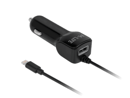 Автомобільний зарядний пристрій M-life ML0993 для Apple iPhone
